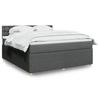 Exclusive House - Bed Slat Base with Mattress Dark Grey 180x200cm Fabric