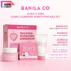 Clean It Zero Familie Iconică de Curățare Set Portabil 30ml+25ml+2 buc/1.01 fl oz+0.85 fl oz+2 buc