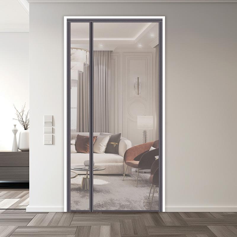 

Летняя боковая открывающаяся противомоскитная дверная занавеска, самоклеящаяся без перфоратора шифрование, ромбовидная сетка, противомоскитные шторы 90cm*210cm