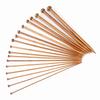 Ensemble d'aiguilles à tricoter en bambou, pointe unique carbonisée, 18 tailles (2 mm à 10 mm)