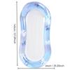 1PC Inflatable Water Hammock - Floating Bed, Swim Ring Tube, Pool Mattress, Beach Lounger Chair for Summertime Beach Outdoor