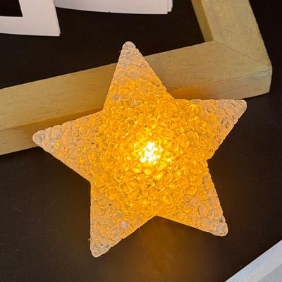 פנס LED ידני בצורת כוכב, אור לילה, זוהר חם ורך, אביזר ריקוד למסיבת ילדים, תפאורה לצילום
