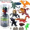 "1-9 inch Plastic Animal & Dinosaur Model Toy Set"