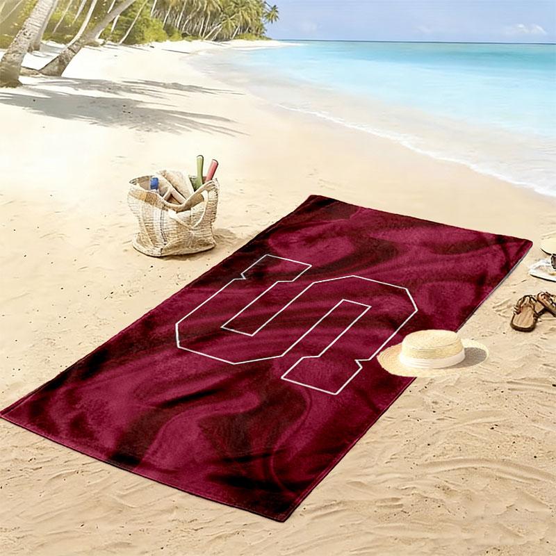 Iron Sparta Print Beach Towel, Large Soft Quick Dry Towel for Beach Camping Swimming