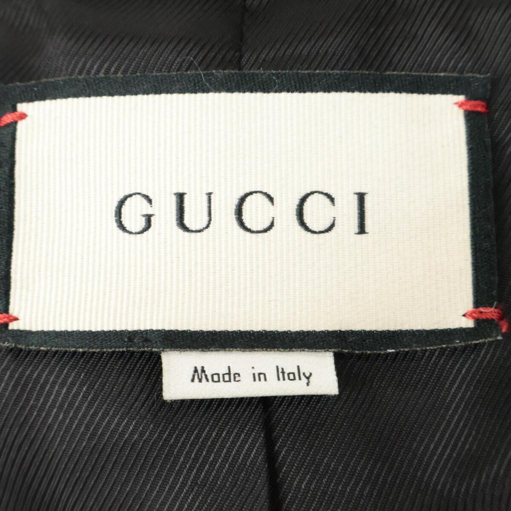 Gucci Excellent Condition Houndstooth with Gold Buttons Coat 38 White X blackUsed