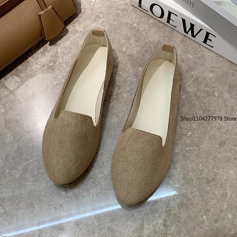 Fashion Spring Summer Women Flat Shoes Woman Ballet Flats Candy Color Ladies Shoes Large Size 43 Women's Casual Shoes Female Loafers