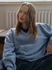 Endeopobeu Classic Fine Wool V-Neck Knit _ Blue