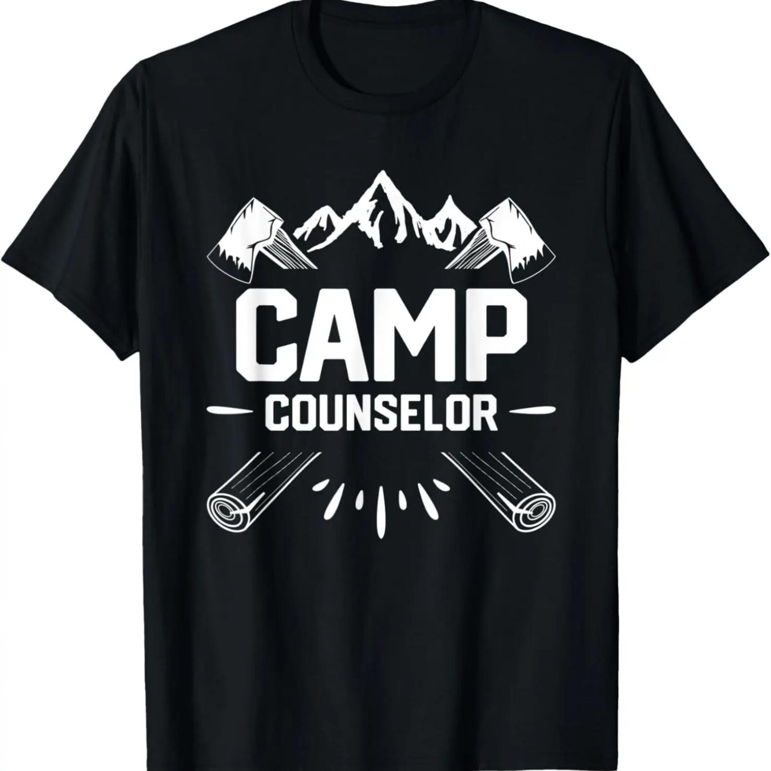 Summer Camp Counselor Staff T-Shirt S чёрный