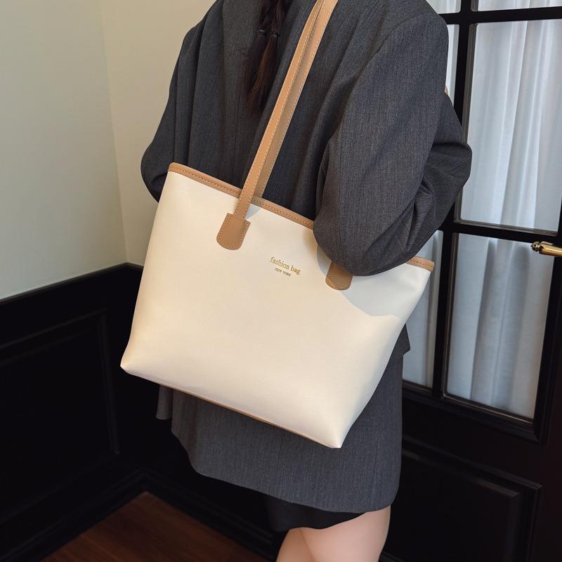 Large-capacity Bag, New High-end College Student Class Shoulder Bag, Women's Portable Commuter Tote Bag