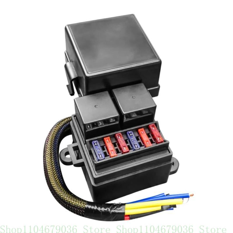 Waterproof 12V Relays Fuses Box Set with Pre Design Suitable for Car Trucks Boats & Marine Automotive Applications