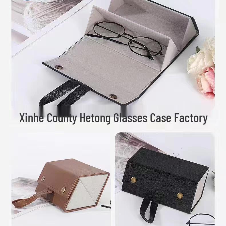 Handmade Leather Multi-compartment Glasses and Jewelry Storage Box