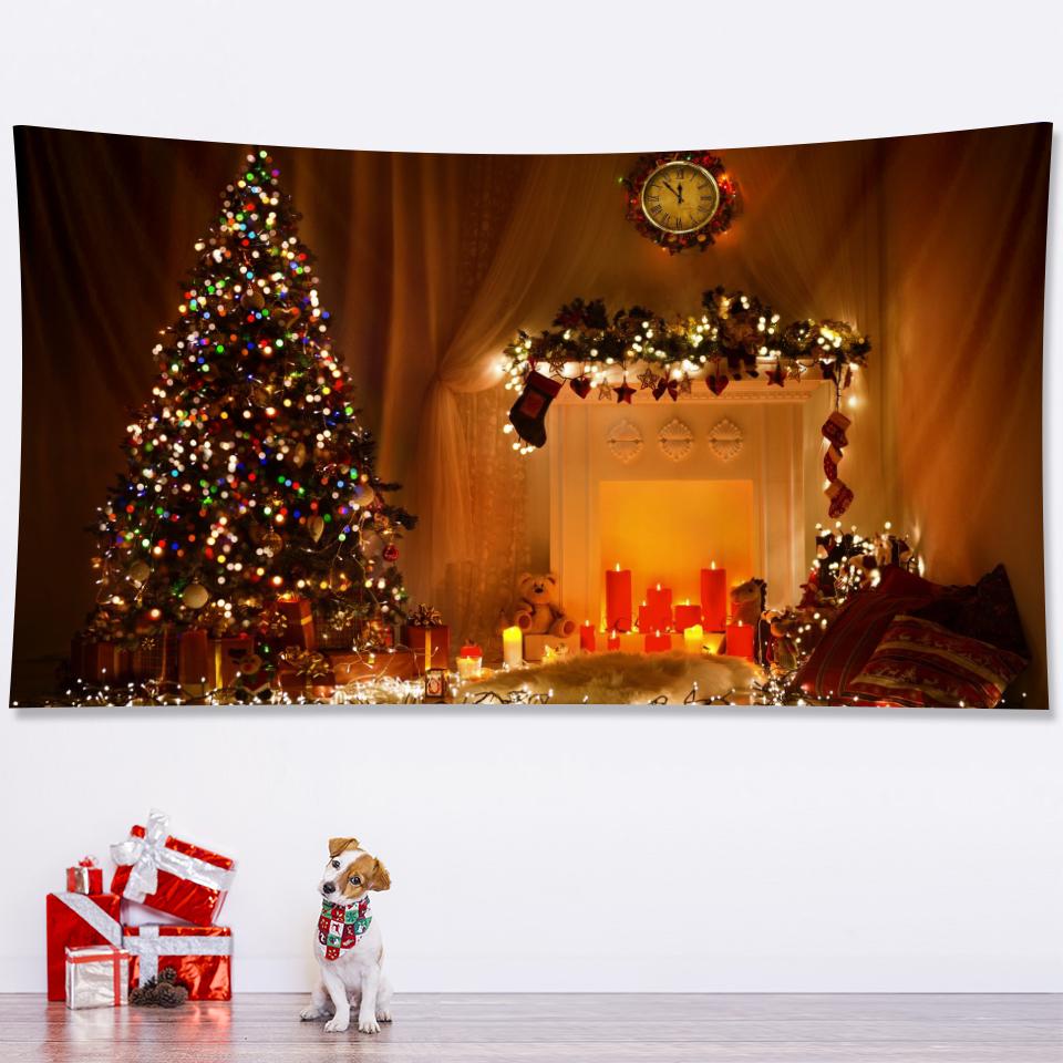 New Year Christmas Tree Tapestry Bedroom Home Decoration Tapestry Mattress Living Room Bohemian