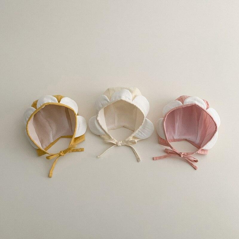 Novorozenecká čepice Ins roztomilá sluneční květinová čepice pro batole Chlapeček Holčička Jaro Léto Větruodolná čepice pro kojence 3-16 měsíců