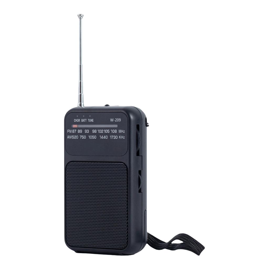 Compactly FM AM Radio With Pointers Designs Supports Type C Charging And Batteries for Outdoor Activity Use