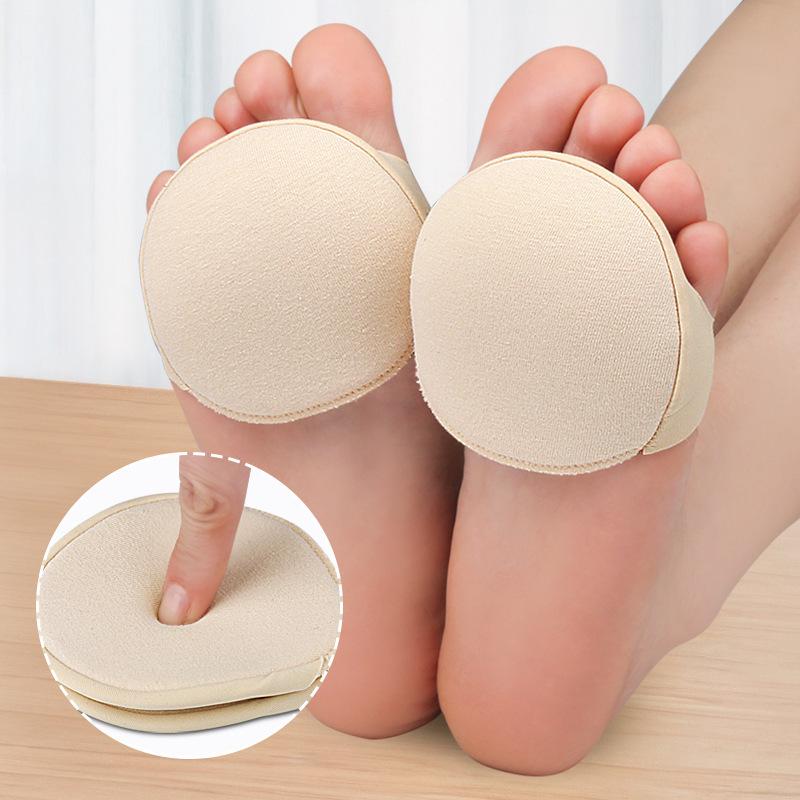 New Five-toed Forefoot Socks, Wavy Lace Sweat-absorbing and Breathable High Heels, Sole Slow-pressing Invisible Split-toe Half-cut Socks