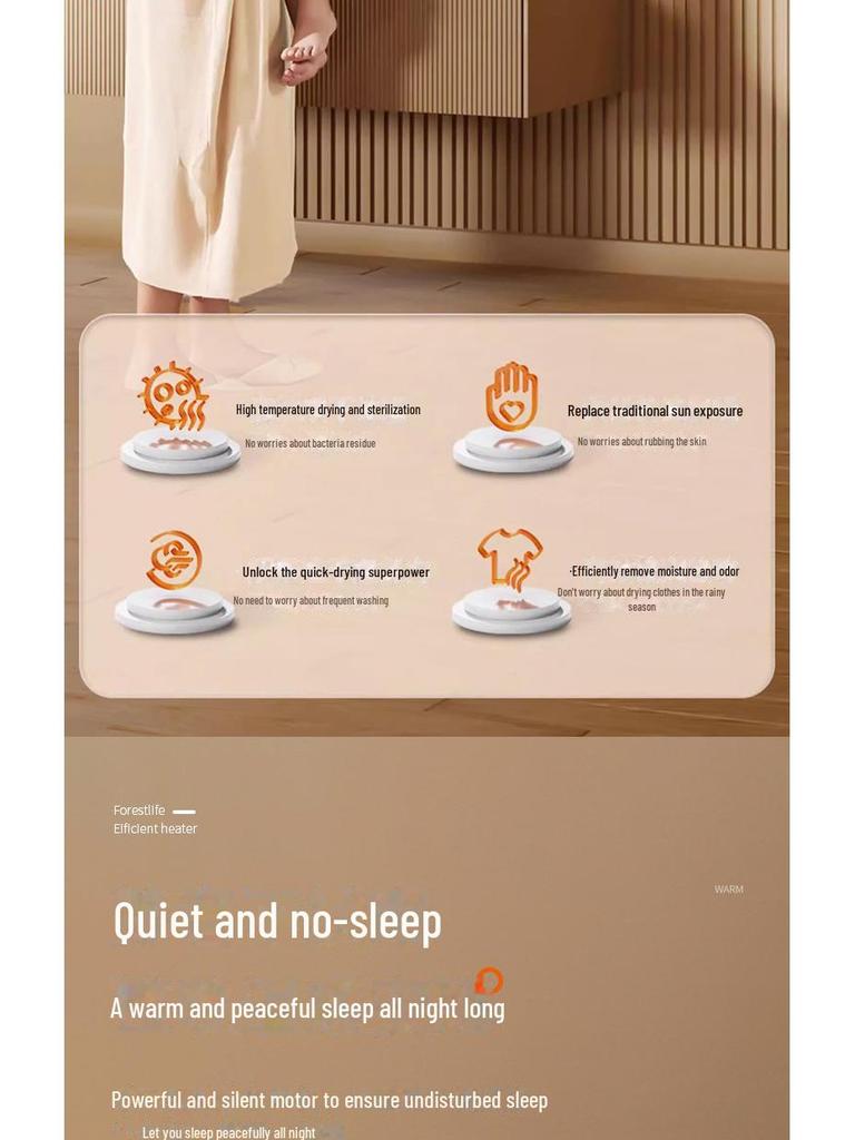 Mini solární elektrický ohřívač: Černý technický ventilátor pro vytápění domácností