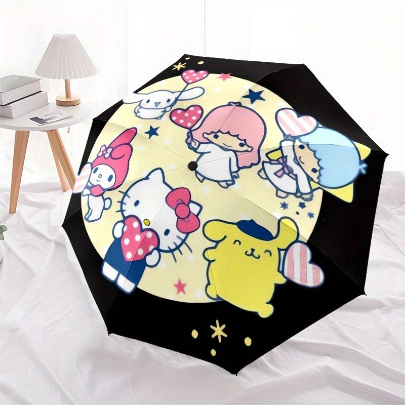1pc Hello Kitty and Friends Umbrella with Plastic Handle,Suitable for All Seasons Home Travel Outdoor UmbrellaSanlio340