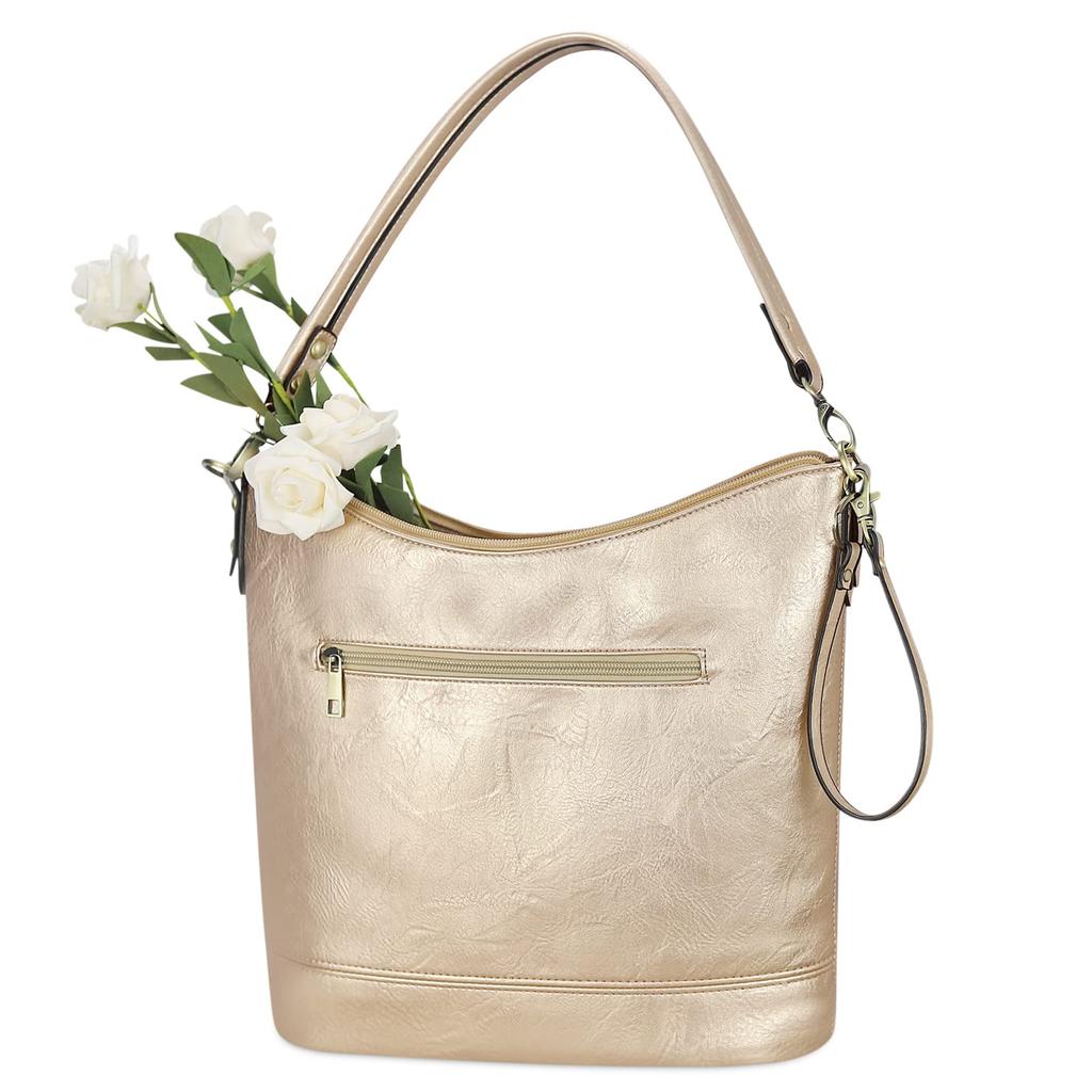 FUKUYIN Women's 3-Way Leather Tote Bag with 3 Straps, Large Capacity, ShoulderCrossbody Bag, Stylish, Simple, and Lightweight, Perfect for Commuting