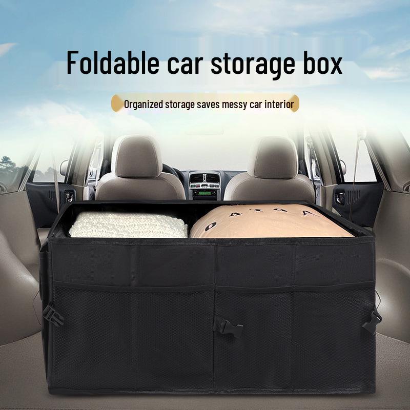 Organizador Plegable de Tela Oxford para Maletero de Coche: Caja de Almacenamiento Engrosada para Gran Capacidad