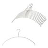 MAWA German Economic Warranty Non-Slip Hangers, 46P, 10-Pack, White, 10-Year