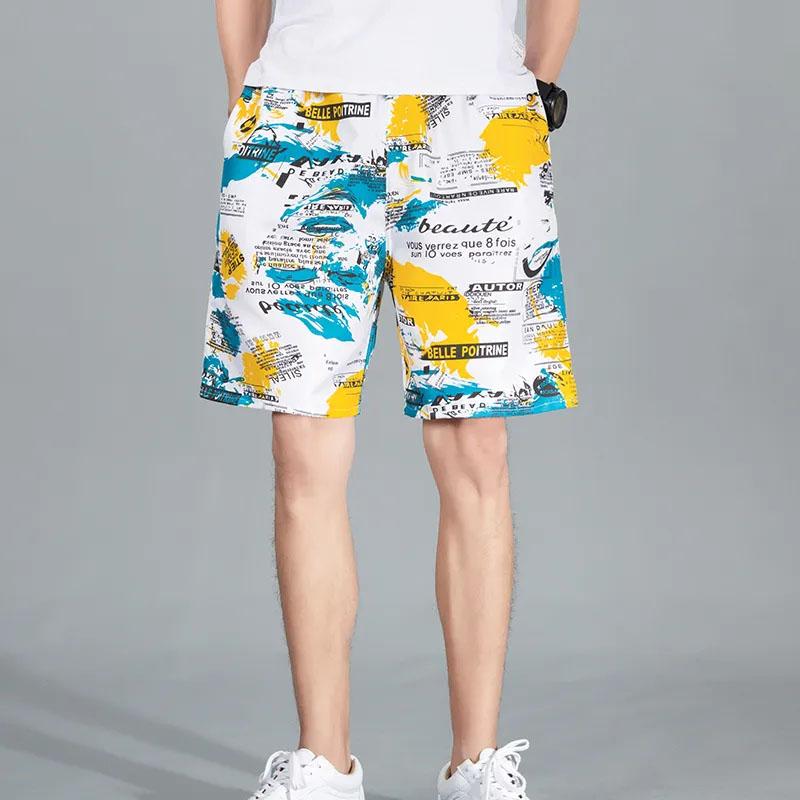 Men's Shorts Summer Beach Pants Men's Large Size Loose Quick-drying Sweat-absorbent Five Pants Outer Wear Fashion Casual Shorts
