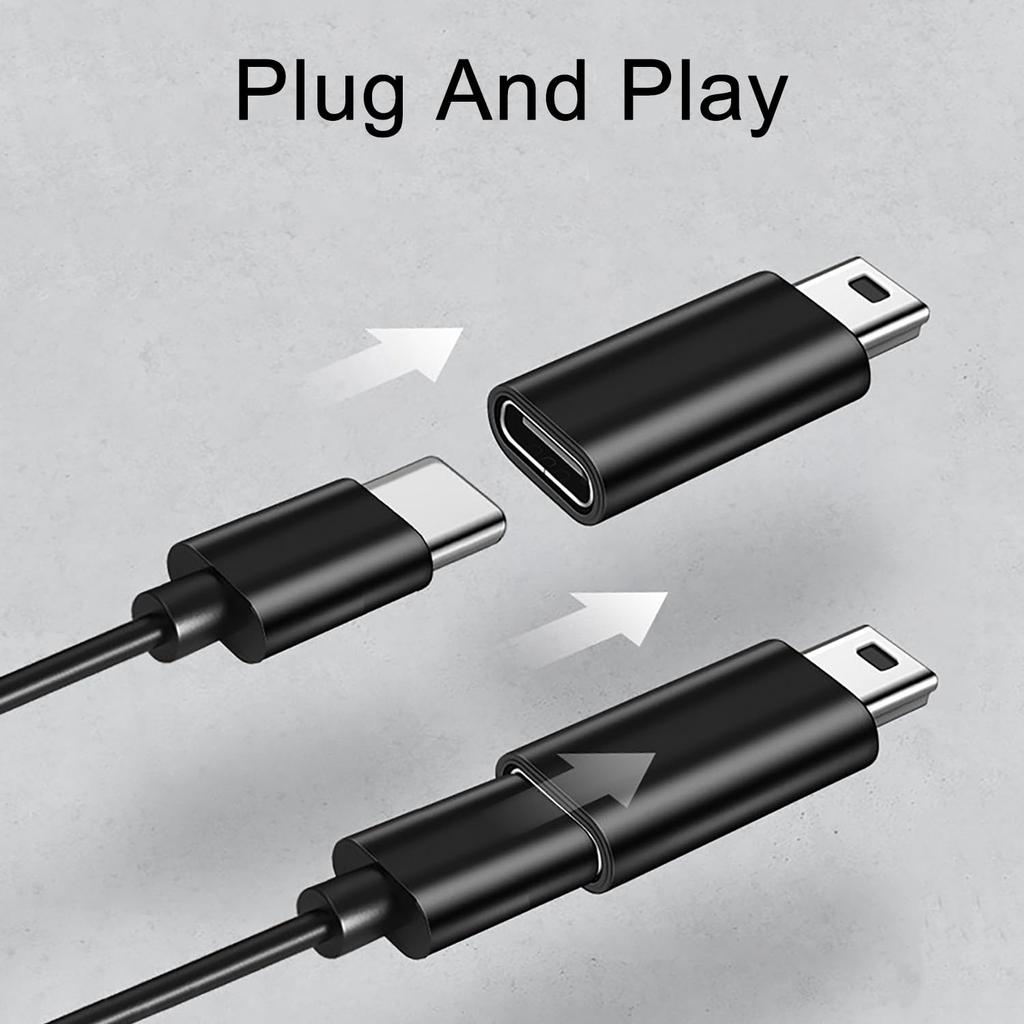 4-in-1 USB C Adapter Kit – USB-C To USB-A Male & Female, Mini USB To Type-C, Lightning, OTG Travel Set (4/8 Pack)
