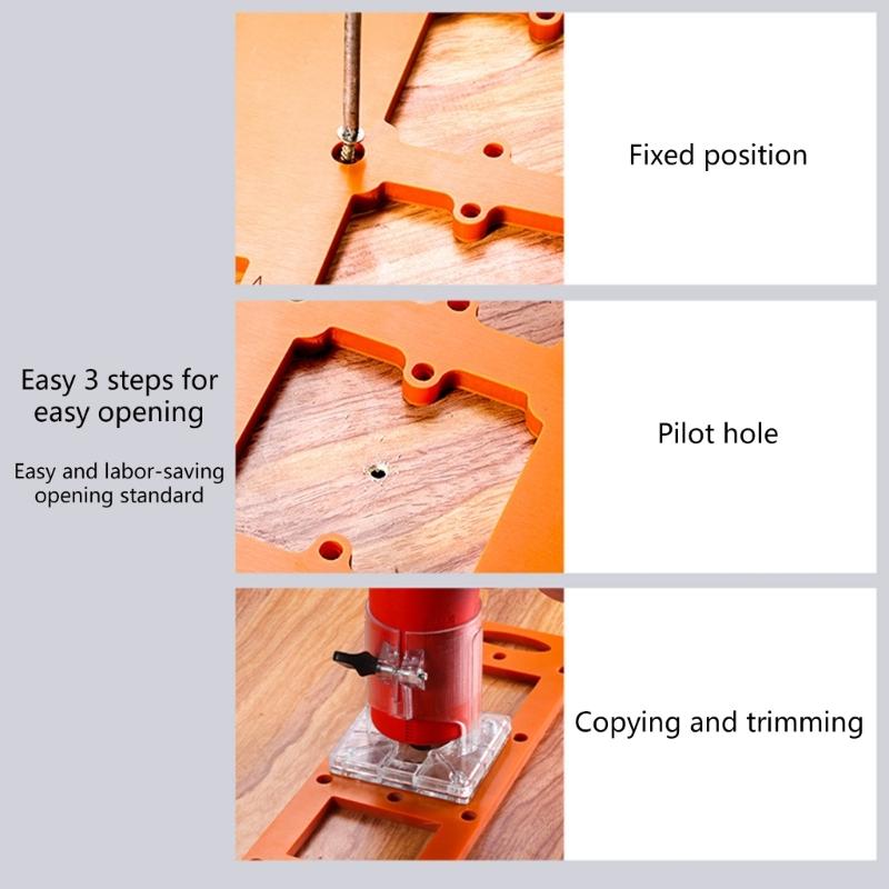 Accuracy Woodworking Template with Adjustable Designs for Accurate Hole Cutting In Furniture and Craft Projects