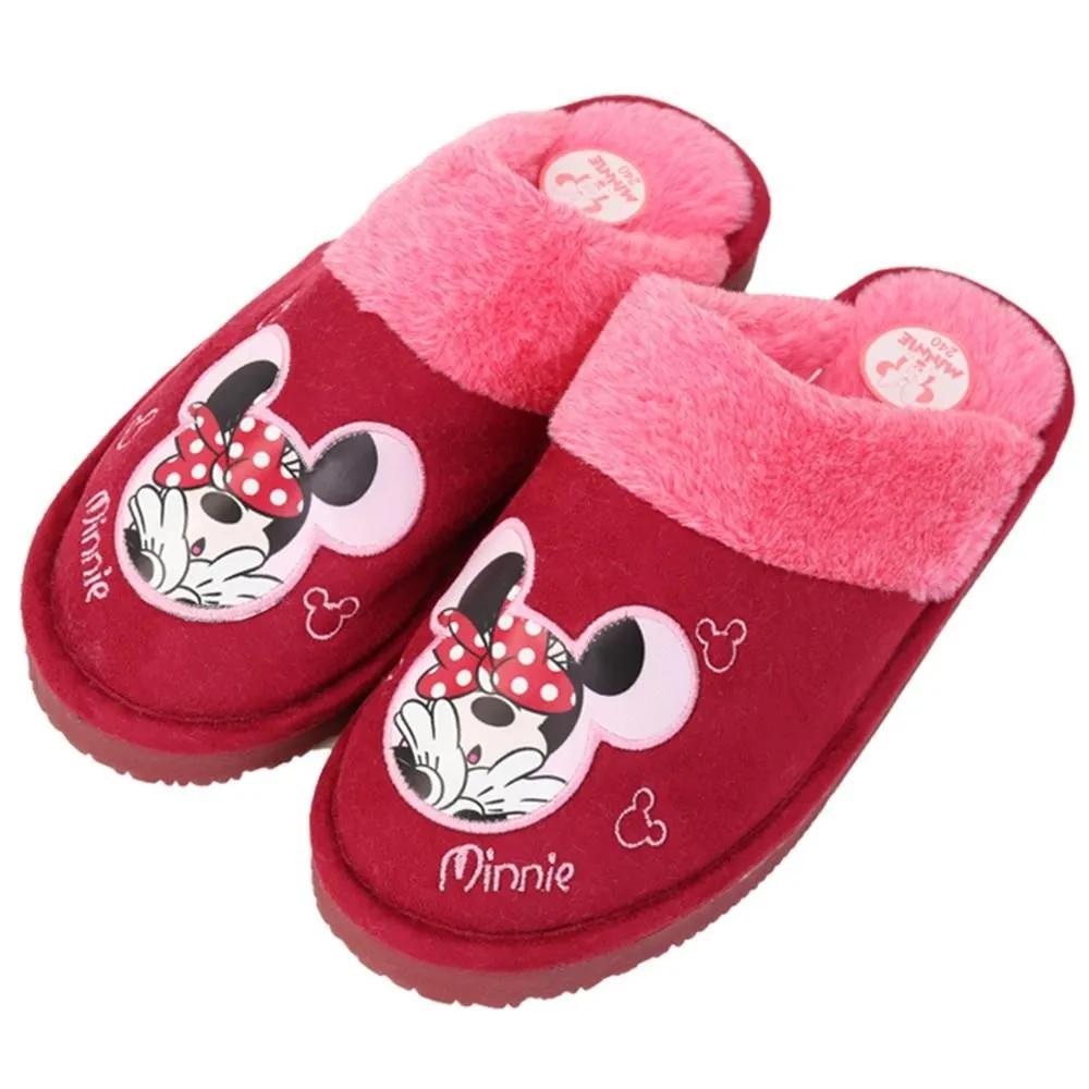 Minnie Mouse women's cozy furry winter slippers pretty living room slippers nurse sandals hair salon