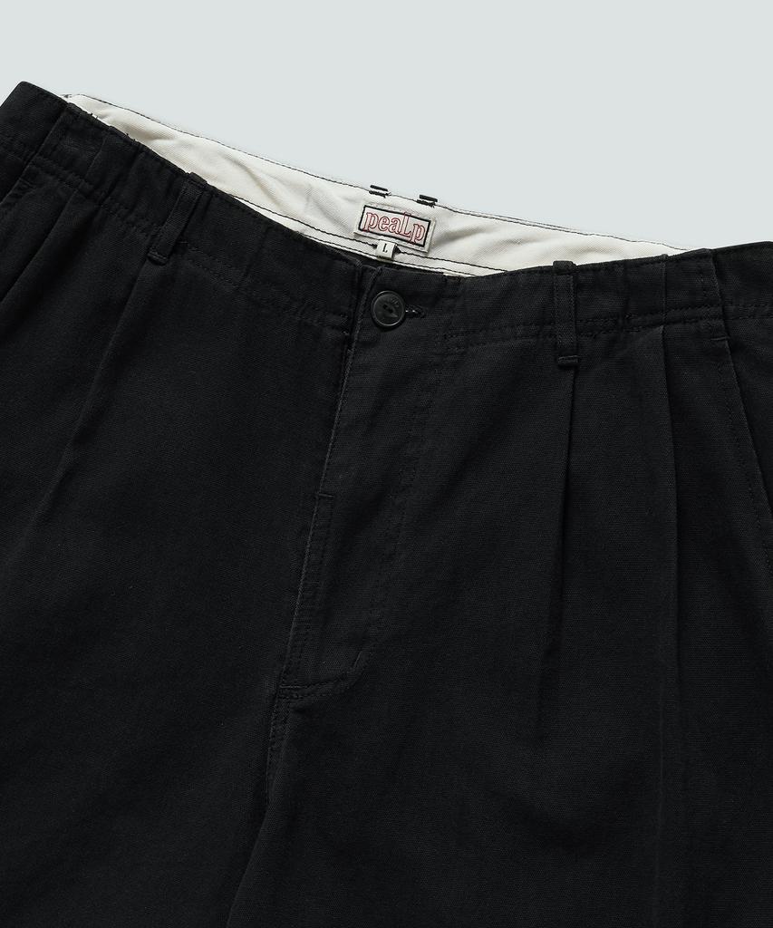 Pilpeu Oxford Washed Shorts (Black)