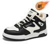 Winter men's shoes new high-top velvet little white shoes men's trend versatile thick-soled thickened warm cotton shoes sports board shoes