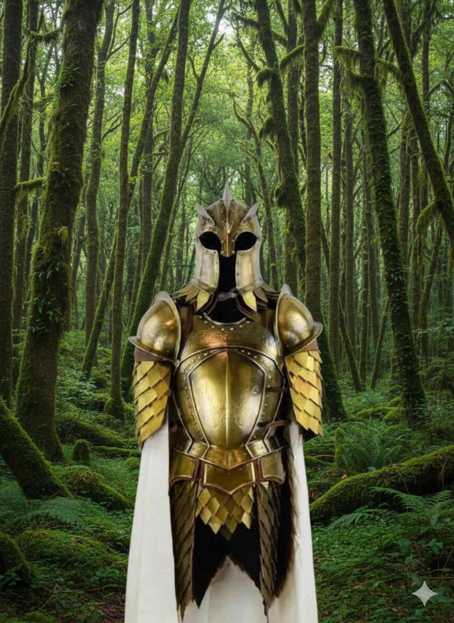 Steel Kings Guard Armor Medieval Knight Cuirass Cosplay Warrior Outfit