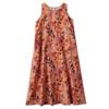 Real shot summer new bohemian long dress fattened plus sleeveless crew neck printed dress women