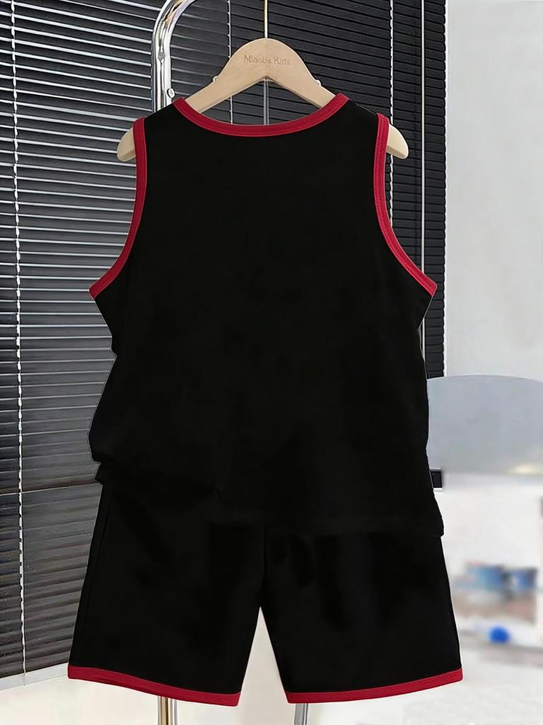 Boys’ camping bear 2-piece set. Soft breathable material, cute prints, comfy for camping & daily wear.