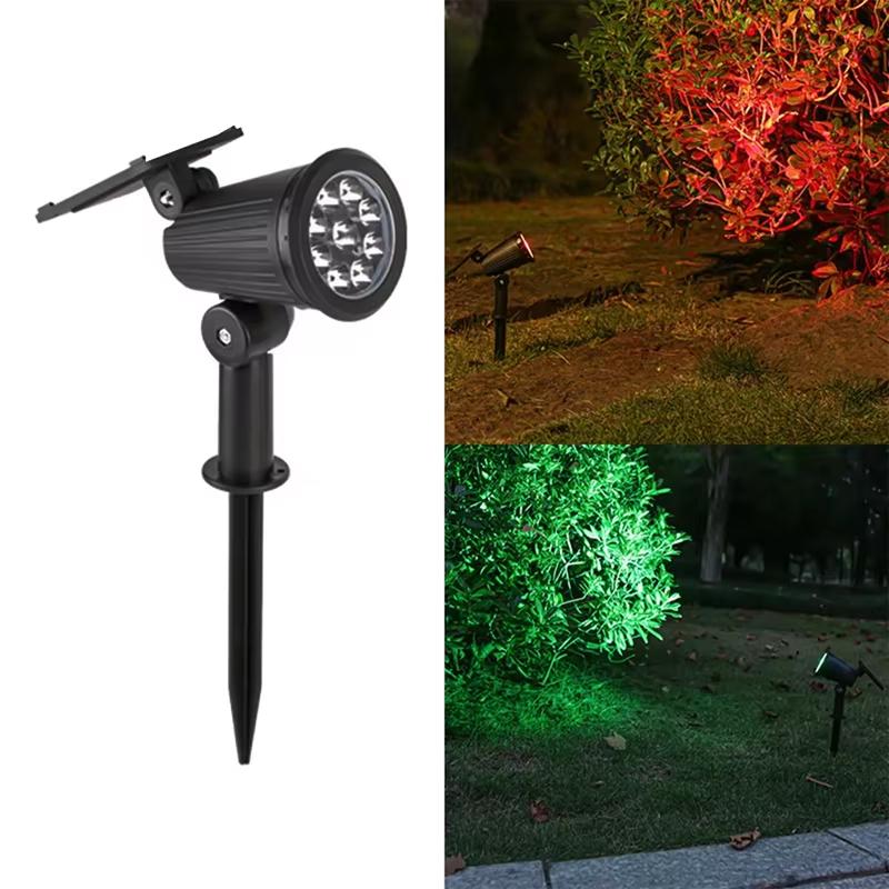 Solar Spotlights Outdoor Waterproof LED Wall Lights for Garden Patio Pathway Landscape Decor Change Landscape Lighting