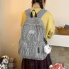Campus Schoolbag Women's Plaid Backpack Junior Senior High School Students Large Capacity Travel Backpack