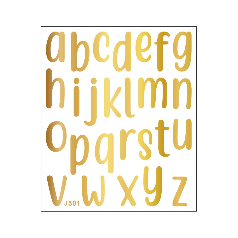 Painted English Letters Stickers Notebook Water Cup Mailbox Beautification and Decoration