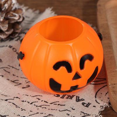 Niedliche Kunststoff-Kürbis-Eimer-Dekoration, Halloween-Dekoration, Halloween-Party-Requisiten