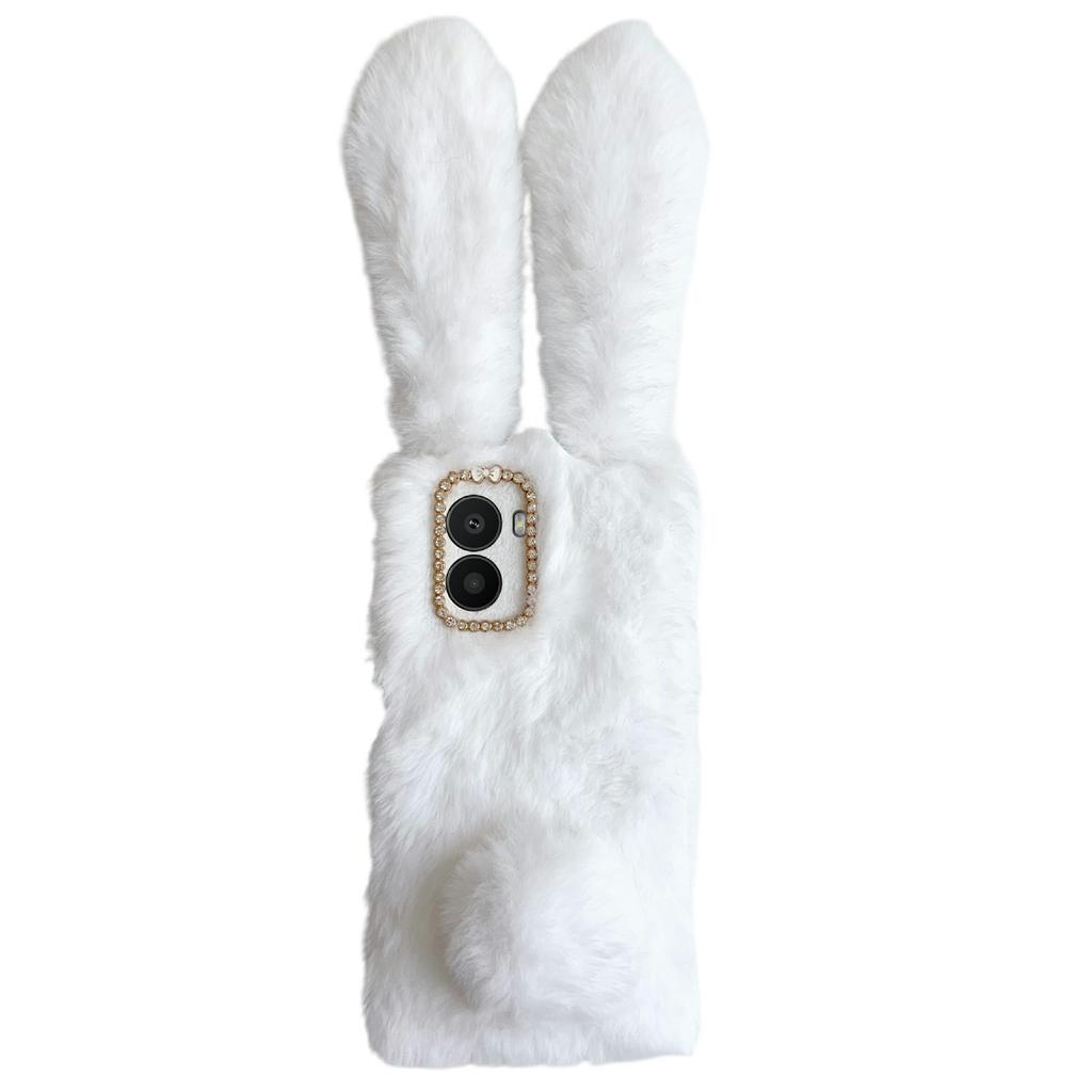 For HMD Fusion 5G Case Plush Cute Bunny Winter Fluffy TPU Phone Cover