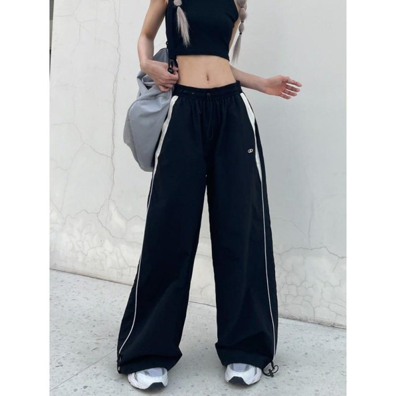 Women's Spring and Autumn Thin Section Street Hip Hop Straight Loose Sports Leisure Trousers
