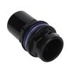 5 Pcs Set PVC Aquarium Water Pipe Joint Polished Finish Black Fish Tank Accessories Hexagonal Transparent Rubber Mat