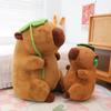 Genuine Lotus Leaf Kapibara Doll Cute Capybara Jun Plush Toy Children's Sleeping Pillow Ragdoll