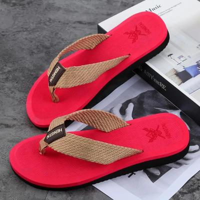 Flip-flops Papuci de vară pentru bărbați, cupluri de modă antiderapante în aer liber, pantofi de plajă exterior pentru bărbați, sandale de vară cu cleme pentru picioare