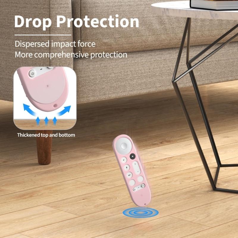 Silicone Protective Cover Case For TV Streamer 4K TV 2024 Remote Case NonSlip Skin Cover Protector Precise Cutout