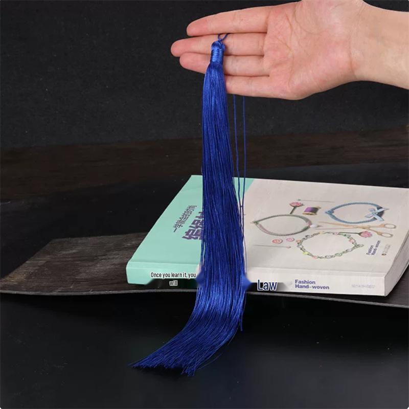 30cm Long Chinese Knot Tassel for Clothing, Hats, and Ancient-Style Hair Accessories