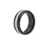 BE/GINS La Ligne Black White Ceramic Ring
