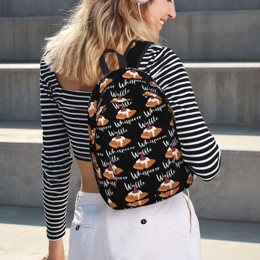 Waffle Whisperer Backpack Hot Sale Daypack Large Capacity Children BookBag School Bag Shoulder Bags for Men Women