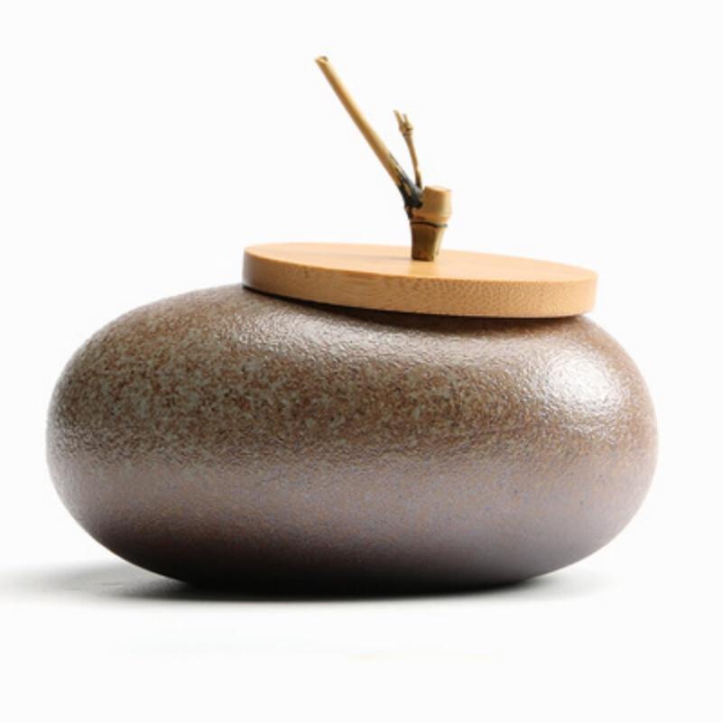 Shàng Qí Rough Pottery Sealed Tea Caddy