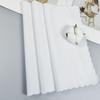 5/10Pieces White Embroidered Edge Cotton Handkerchiefs Soft Absorbent Reusable for Gym Office and Daily Use