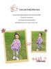 Girls' Toddler Long Sleeve Korean Style Casual Sweatshirt and Dress Set for Spring and Autumn