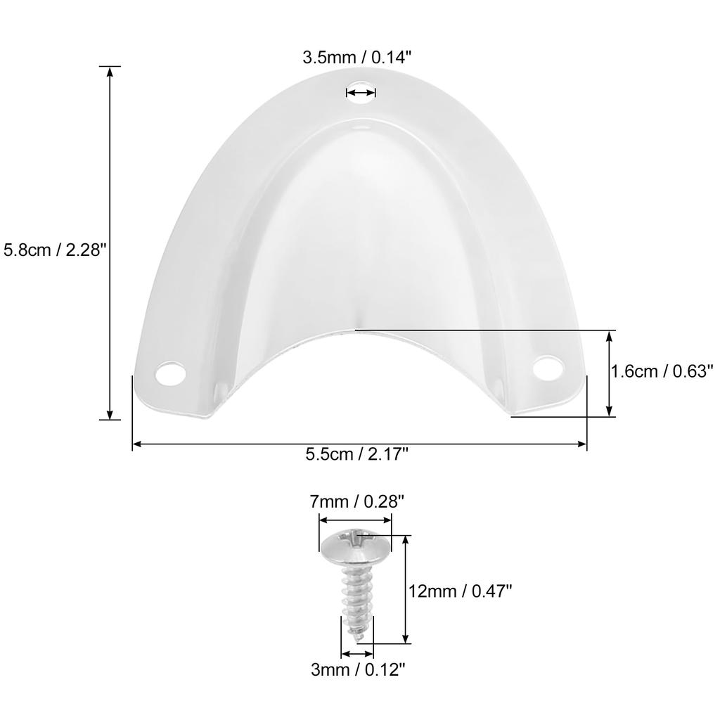 X AUTOHAUX Boat Wire Cover Wire Wrap Cable Protector Cover 316 Stainless Steel 4pcs 58x55mm